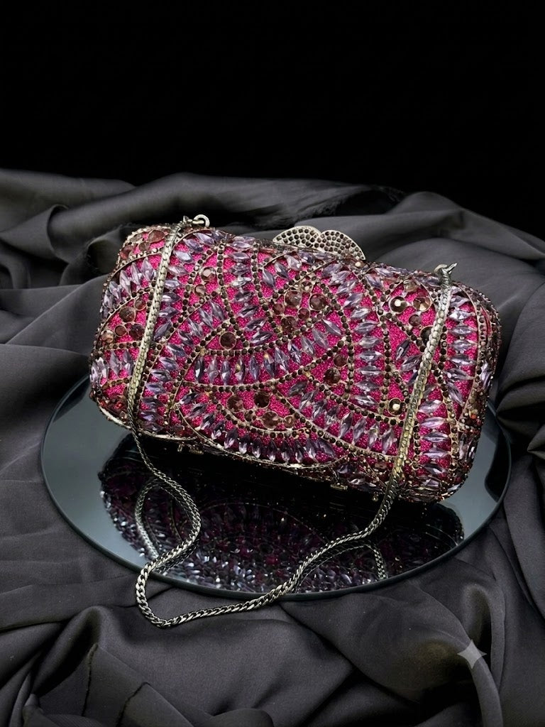 Pochette Cristal Fushia