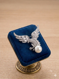 Broche Argente avec perle Culture
