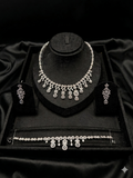 Parure d'Exception Éclatante de Cristal et Zircon