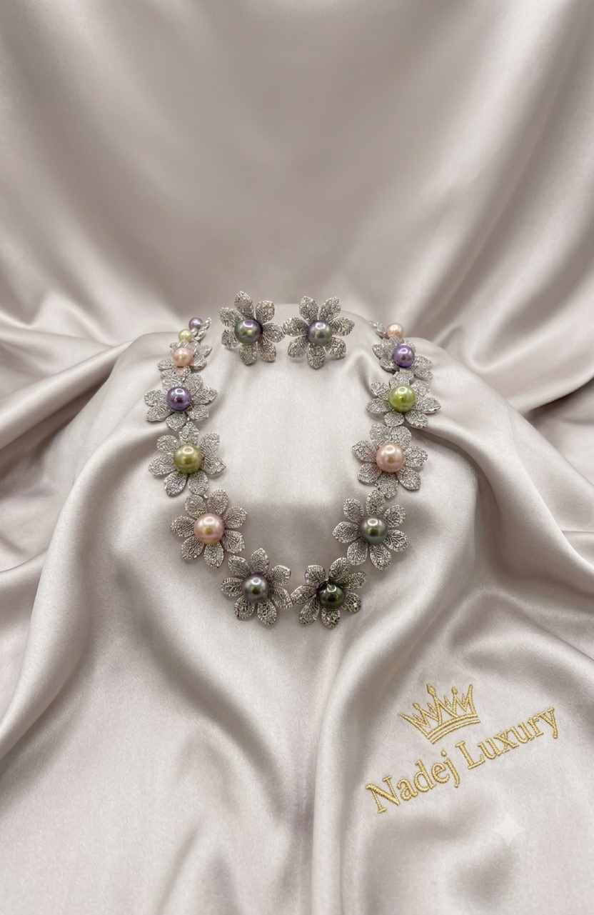 L’éclat floral des perles de culture