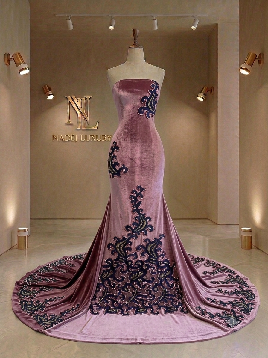 Trio Couture Royale Vieux Rose et Velours