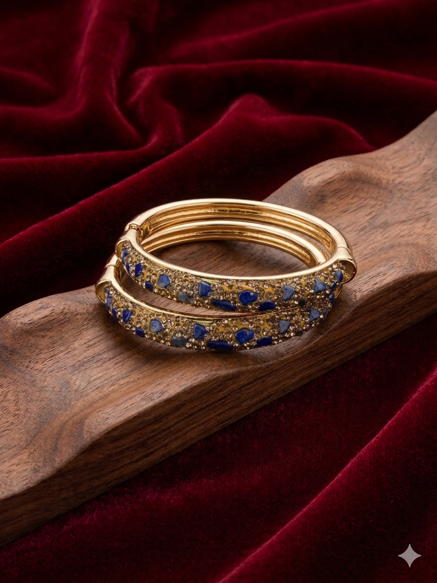 Duo de Bracelets Joncs en Pierres Naturelles